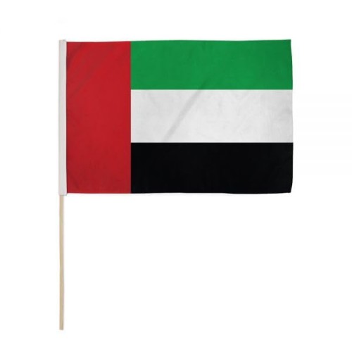 Handheld Wooden Stick Flag - UAE