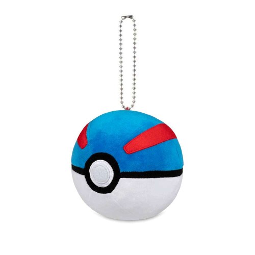 Pokemon Soft Plush Toy Keychain 8cm - Great ball