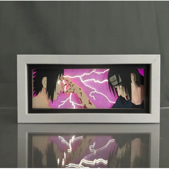 Anime Night Light Box | Itachi X Sasuke