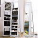 Jewelry Box Jewelry Storage Cabinet with Mirror, 360° Rotating Jewelry