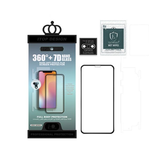 360+ 7D Nano Glass Anti-Shock Flim Screen Protector