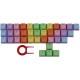 37 Keycaps PBT Colorful Keycap For Mechanical Keyboard