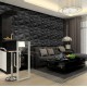 3D Decorative Wall Panel (50x50cm) 1 Panel - Black