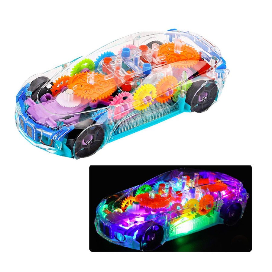 3D Robot Racing Car Transparent Concept Toy