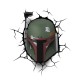 3D Decor FX Star Wars Boba Fett Wall Light