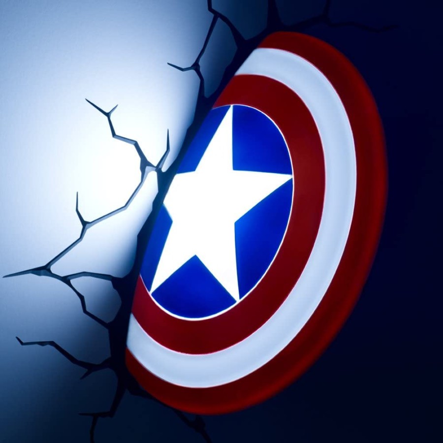 3D Decor Marvel Captain America Shield Wall Light