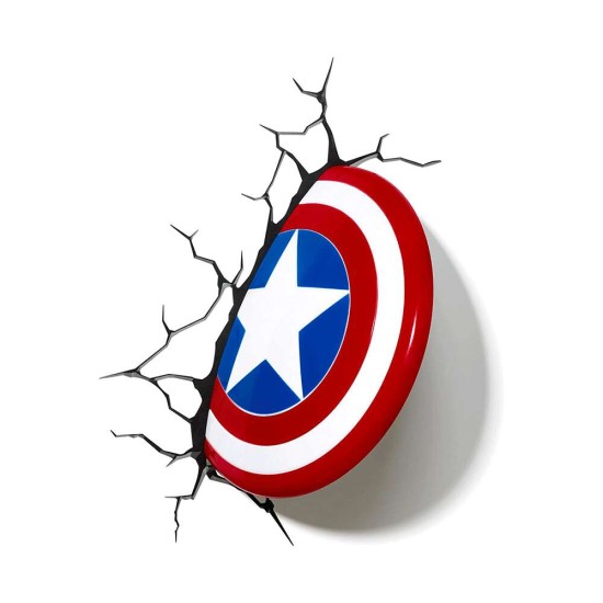 3D Decor Marvel Captain America Shield Wall Light