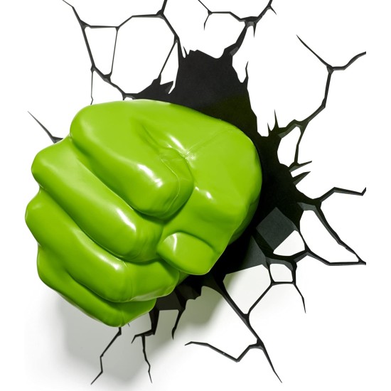 3D Decor Marvel Hulk Fist Wall Light