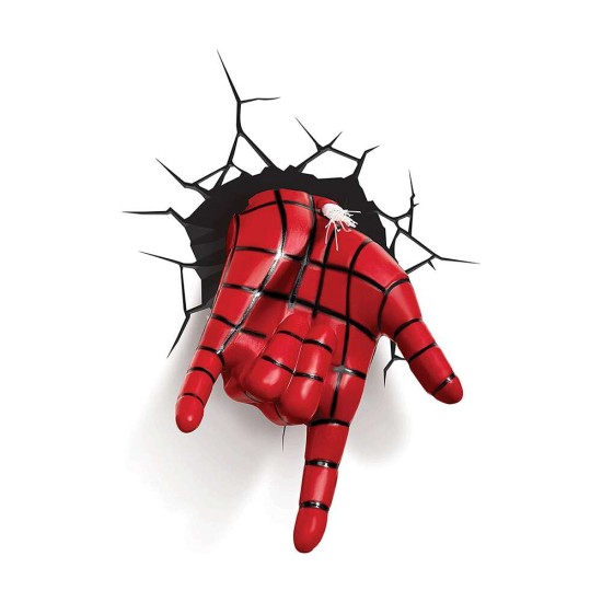 3D Decor Marvel Spider man Hand Wall Light