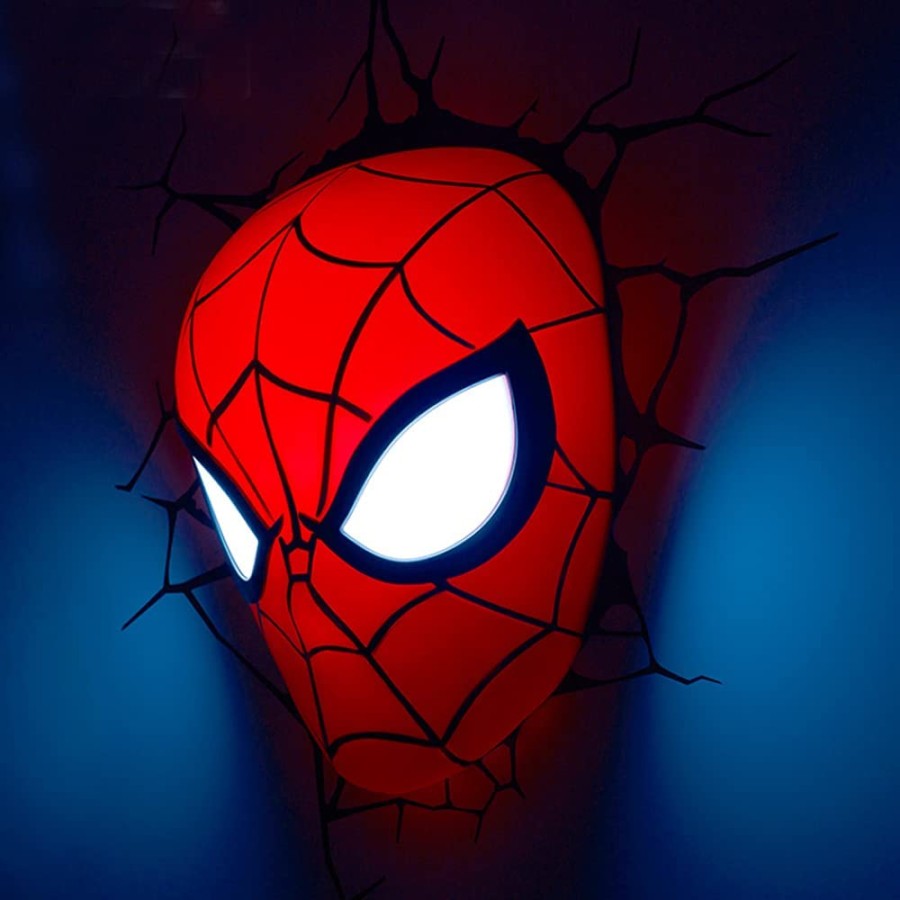 3D Decor Marvel Spider man Face Wall Light