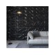 3D Decorative Wall Panel (50x50cm) 1 Panel - Black