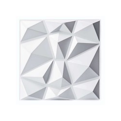 3D Decorative Wall Panel (50x50cm) 1 Panel - White 3D Decorative Wall Panel (50x50cm) 1 Panel - White