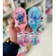 Stitch Square Long Handle Sequin Quicksand Hair Comb