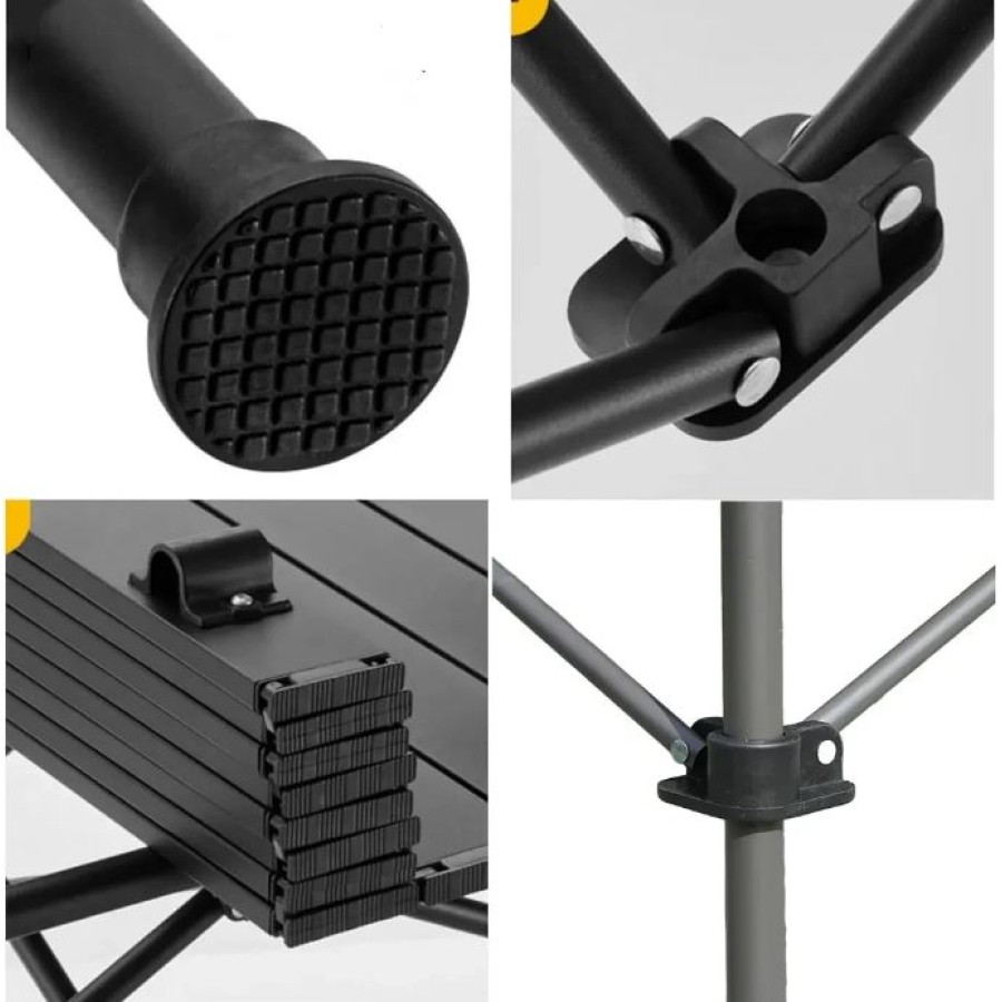 Outdoor Camping Folding Table Set for - 6 Person