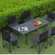 Outdoor Camping Folding Table Set for - 6 Person