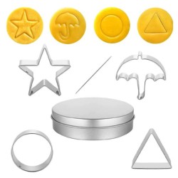 4-Piece Cookie & Candy Mold Set – Squid Game