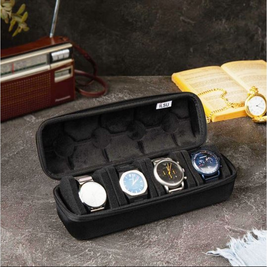 ILSU 4 Watch Travel Case