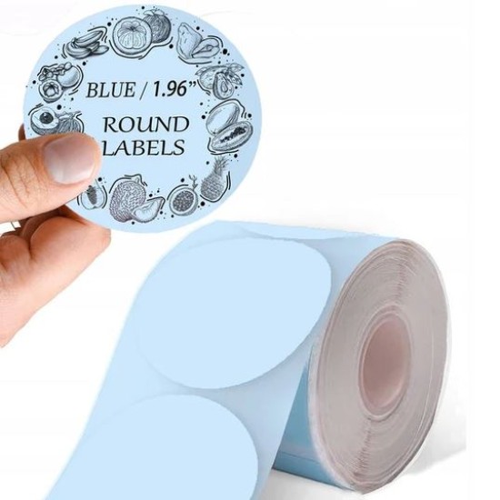 Phomemo Printer Labels 50x50mm/140Pcs Round - Blue