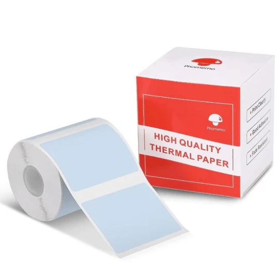 Phomemo Printer Labels 40x30mm/230Pcs Square- Blue