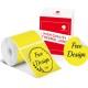 Phomemo Printer Labels 50x50mm/140Pcs Round - Yellow