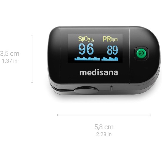 Medisana PM 100 Pulse Oximeter, Measurement of Oxygen Saturation in the Blood