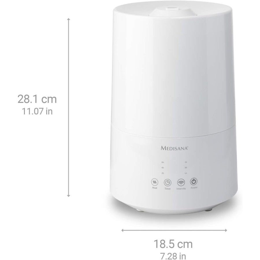 Medisana  Air Humidifier with Pre-Heating, 3.5 Liter Capacity, White