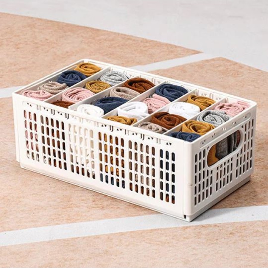 Divided Clothes Storage Boxes (6 Small Grids)