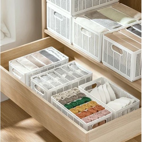 Divided Clothes Storage Boxes (Small Without Grids)