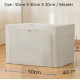 Foldable Zipper Clothes Storage Boxes (66L)