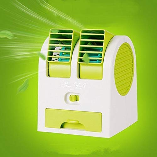 Mini Air Cooler Fan Usb Battery Operated Portable Air Conditioner - Green