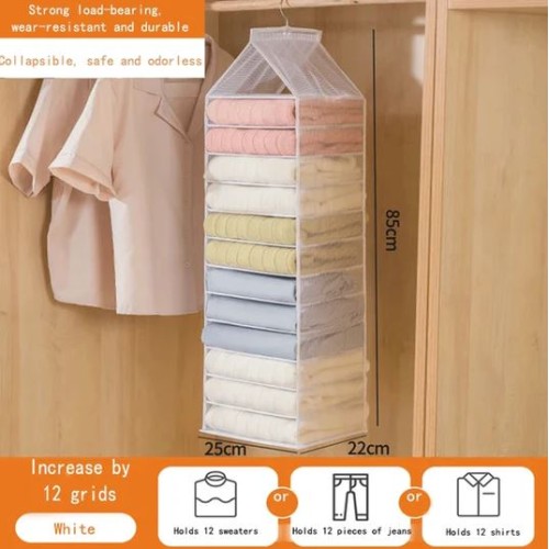 Clear Wardrobe Storage Racks with Hooks