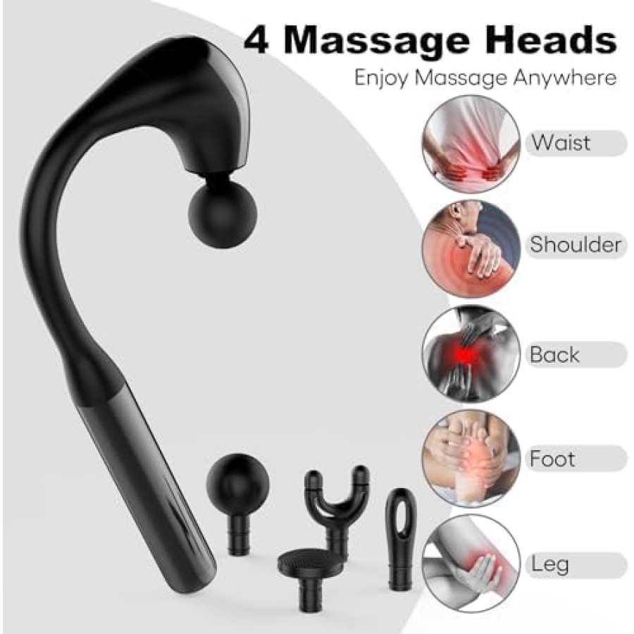 Yesido MG07 U-Shaped Back Massager for Pain Relief Deep Tissue Body Massager