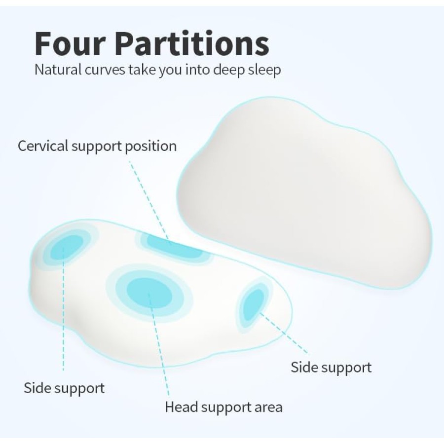 Memory Foam Cervical Neck Cloud Pillow for Kids