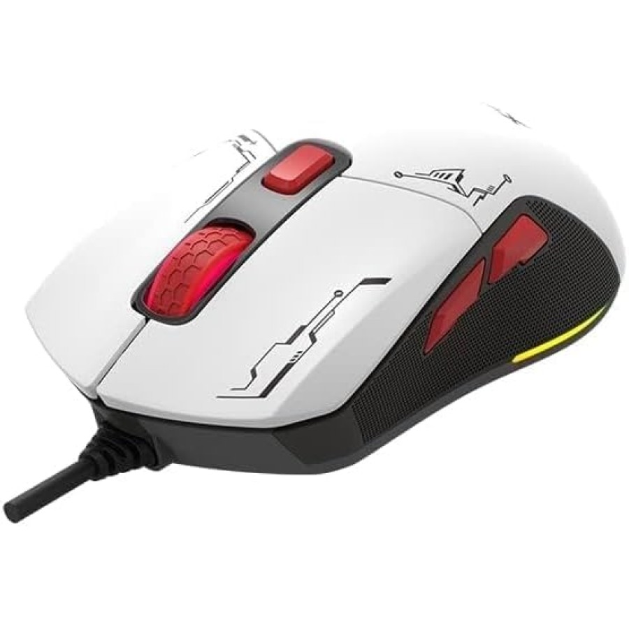 XTRIKE ME GM316 RGB Gaming Mouse - Optical Sensor 7,200 DPI - White