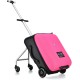 2-in-1 Children Ride-On Suitcase Luggage Travel Bag - Pink 2-in-1 Children Ride-On Suitcase Luggage Travel Bag - Pink