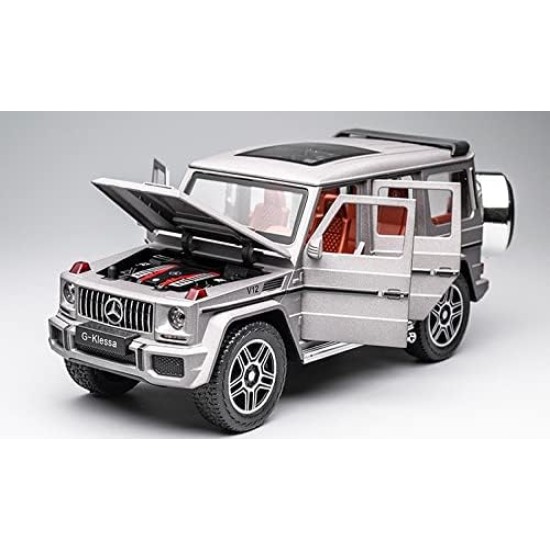 1:24 Scale G63 Mercedes Metal Sport Toy Car - Grey