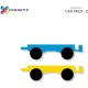 Connetix Rainbow Car Pack 2 Piece