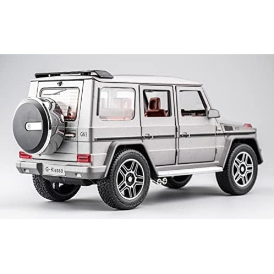 1:24 Scale G63 Mercedes Metal Sport Toy Car - Grey