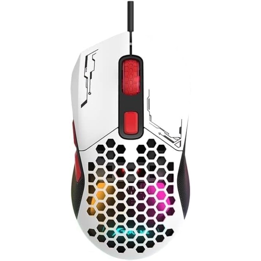 XTRIKE ME GM316 RGB Gaming Mouse - Optical Sensor 7,200 DPI - White