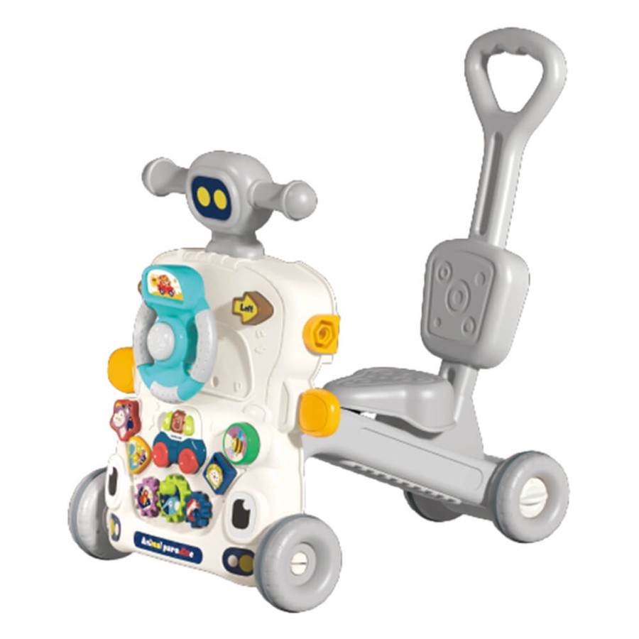 6 in 1  Activity Baby Walker Robbie (13484) - Grey