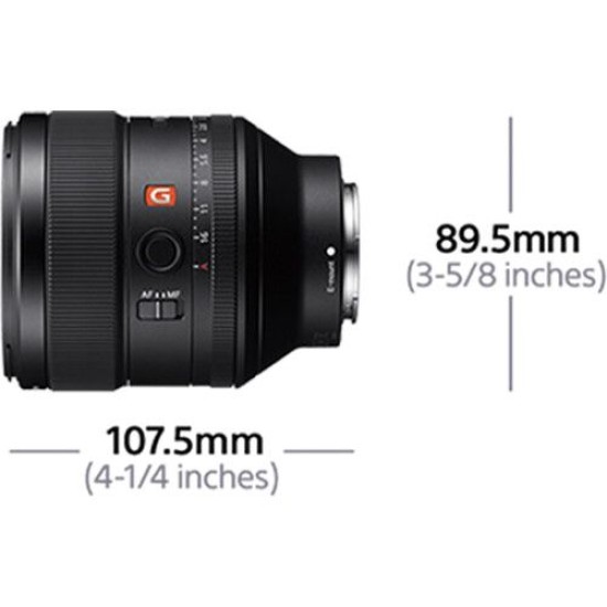 SONY SEL85F14GM FE 85MM F1.4 GM LENS