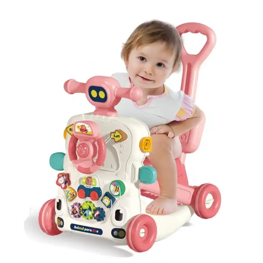 6 in 1 Activity Baby Walker Robbie (13485) - Pink