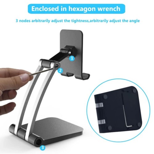 Foldable Cell Phone Holder Clip-Free Universal Tablet Stand