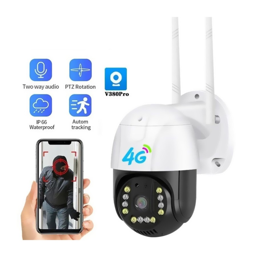 4G/WiFi Smart Net HD Camera IP66 Waterproof