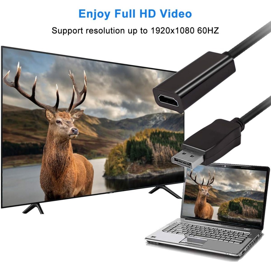 4K DisplayPort to HDMI Adapter