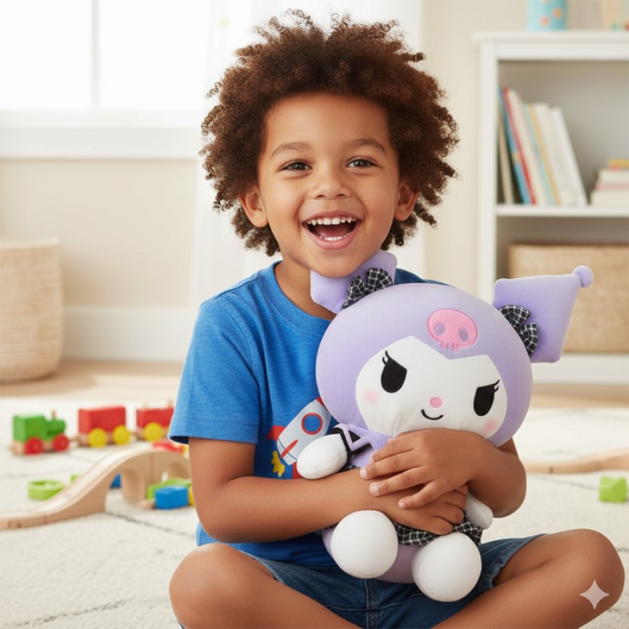 Kuromi  Sanrio Dress Soft Plush Doll 30x40cm