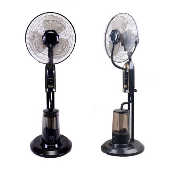 Misting Pedestal Fan with Remote 40cm - Black