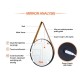 Wall Hang Framed LED Mirror with Strap Round