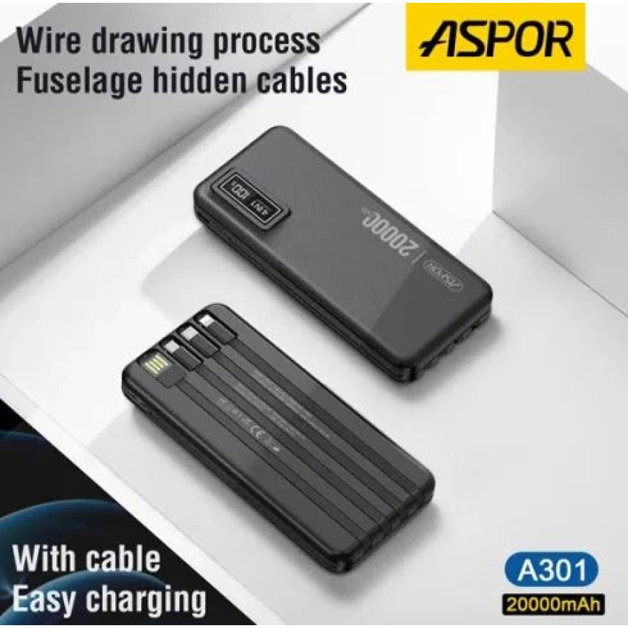 4in1 Built-in Cables Mobile Portable Charger