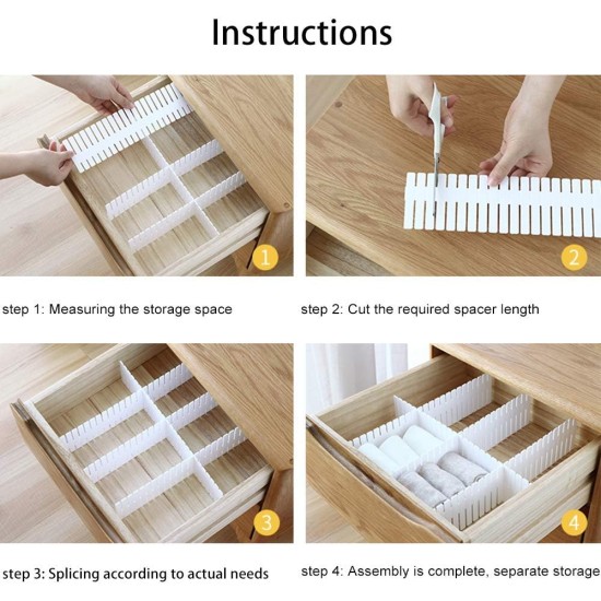 Dividers Organize Drawers 4pcs